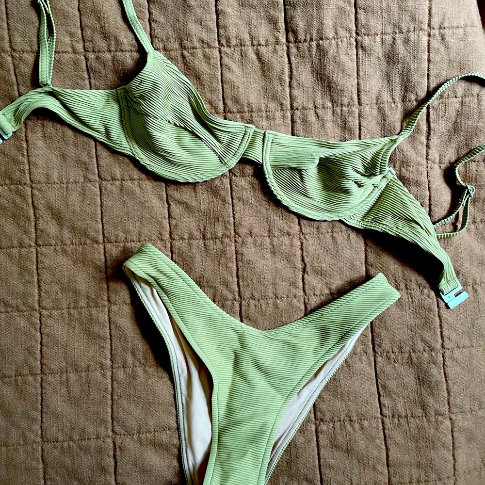 Zulu & Zephyr New Green Bikini